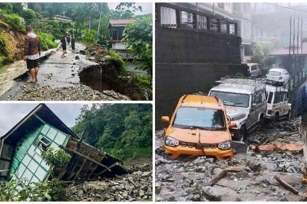 Darjeeling Faces Heavy Rain and Landslides: Houses Damaged, People Forced to Leave, Rescue Teams Working Hard